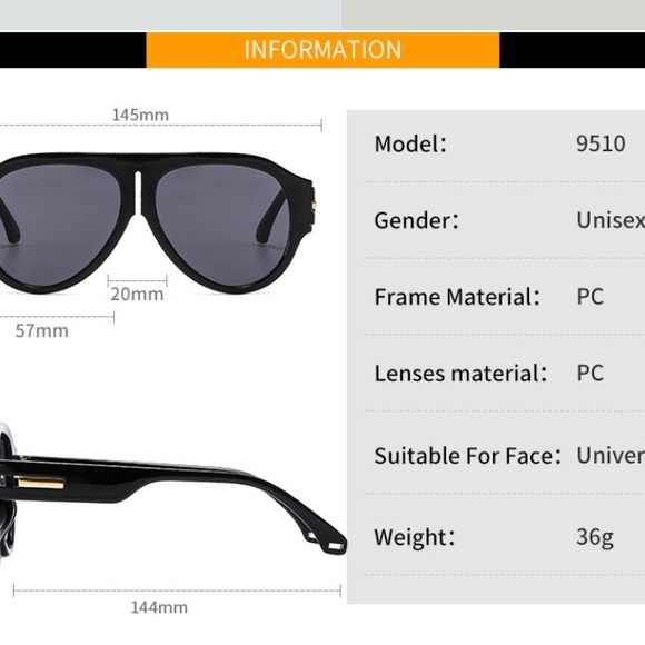 Blue sunglasses - Picture 3 of 3